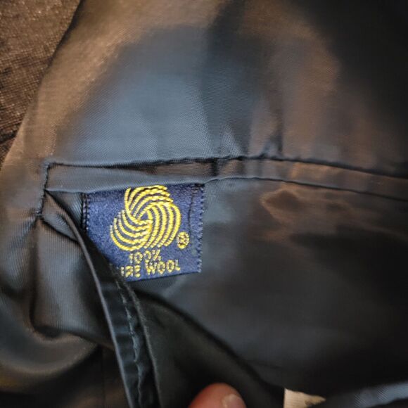 Brooks Brothers 100% Wool Black LS 2 Button Notch Suit Blazer Men's 42R USA Made - Picture 12 of 13